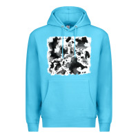 Ocean Blue cowhide Premium Hoodie - RanaPortraitStore