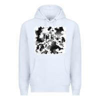 White cowhide Premium Hoodie - RanaPortraitStore