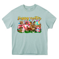 Happy Easter Animal Car Heavy Core Tee | Teevron