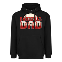 Black baseball dad Heavyweight Hoodie - Zillion Design Studio
