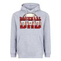 Heather Grey baseball dad Heavyweight Hoodie - Zillion Design Studio