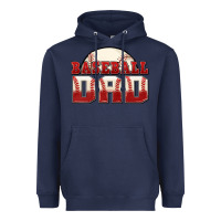 Navy baseball dad Heavyweight Hoodie - Zillion Design Studio