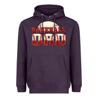 Plum baseball dad Heavyweight Hoodie - Zillion Design Studio