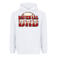 White baseball dad Heavyweight Hoodie - Zillion Design Studio