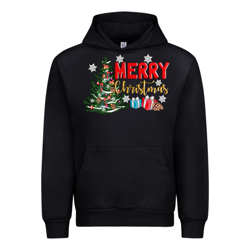 Merry Christmas Tree Urban Hoodie by AdoDesignShop | Teevron