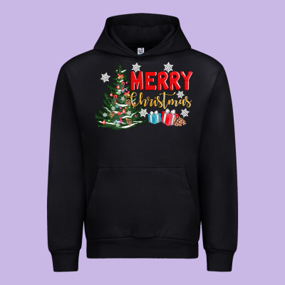 Merry Christmas Tree Urban Hoodie Designed By Adodesignshop