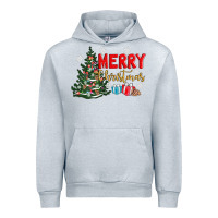Heather Grey merry christmas tree Urban Hoodie - AdoDesignShop