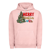 Pigment Salmon merry christmas tree Urban Hoodie - AdoDesignShop