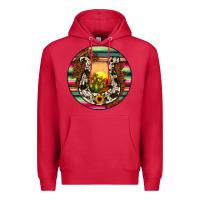 Cardinal horseshoe circle Premium Hoodie - JahusDesignShop