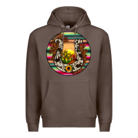 Coffee horseshoe circle Premium Hoodie - JahusDesignShop