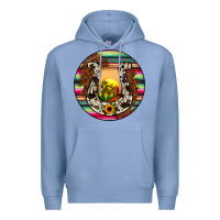 Colony Blue horseshoe circle Premium Hoodie - JahusDesignShop