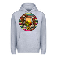 Heather Grey horseshoe circle Premium Hoodie - JahusDesignShop