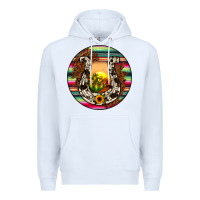White horseshoe circle Premium Hoodie - JahusDesignShop