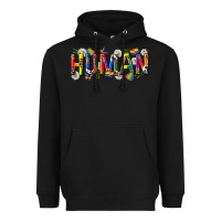 Black pride human Heavyweight Hoodie - texasbilliewilder