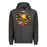 Charcoal Heather horseshoe circle Premium Hoodie - JahusDesignShop