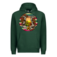 Sports Green horseshoe circle Premium Hoodie - JahusDesignShop