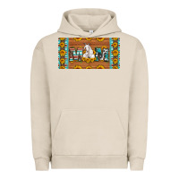 Pigment French Oak mom goat sunflowers license plate Urban Hoodie - Artiststas