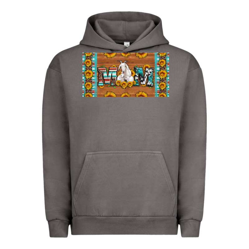 Mom Goat Sunflowers License Plate Urban Hoodie by Artiststas | Teevron