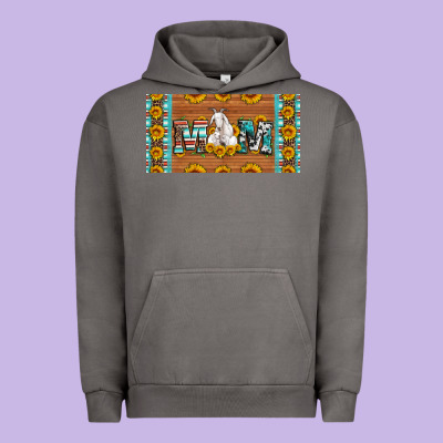 Mom Goat Sunflowers License Plate Urban Hoodie Designed By Artiststas