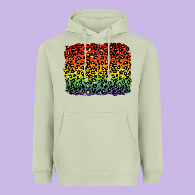 Heavyweight Hoodie pride leopard background lgbt