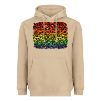 Mushroom pride leopard background lgbt Heavyweight Hoodie - texasbilliewilder