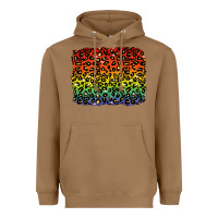 Toasted Coconut pride leopard background lgbt Heavyweight Hoodie - texasbilliewilder