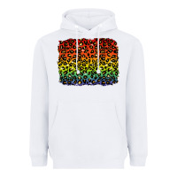 White pride leopard background lgbt Heavyweight Hoodie - texasbilliewilder