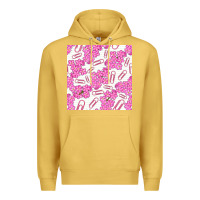 Antique Gold floral school seamless pattern Premium Hoodie - BundleAndBundleShop