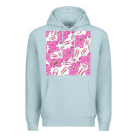 Blue Mist floral school seamless pattern Premium Hoodie - BundleAndBundleShop