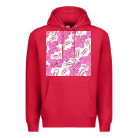 Cardinal floral school seamless pattern Premium Hoodie - BundleAndBundleShop