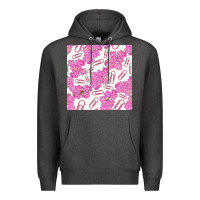 Charcoal Heather floral school seamless pattern Premium Hoodie - BundleAndBundleShop