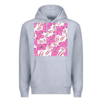 Heather Grey floral school seamless pattern Premium Hoodie - BundleAndBundleShop