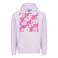 Lilac floral school seamless pattern Premium Hoodie - BundleAndBundleShop