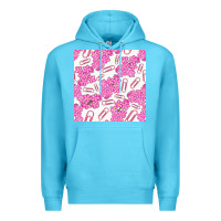 Ocean Blue floral school seamless pattern Premium Hoodie - BundleAndBundleShop