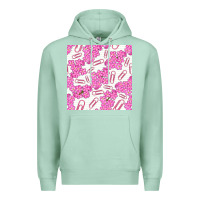 Seafoam floral school seamless pattern Premium Hoodie - BundleAndBundleShop