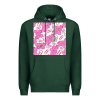 Sports Green floral school seamless pattern Premium Hoodie - BundleAndBundleShop
