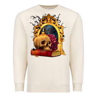 Sandshell Halloween Skull Candles and Roses Premium Sweatshirt - texasbilliewilder