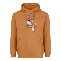 Meerkat Brown Pitbull Heavyweight Hoodie - RanaPortraitStore