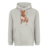 Moon Dust Brown Pitbull Heavyweight Hoodie - RanaPortraitStore