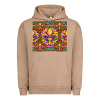 Pigment Burro mardi gras sunflowers fleur, de lis glitter leopard background Urban Hoodie - Artiststas