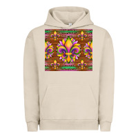 Pigment French Oak mardi gras sunflowers fleur, de lis glitter leopard background Urban Hoodie - Artiststas