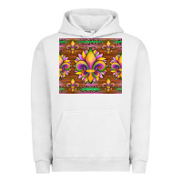 Pigment Lunar Rock mardi gras sunflowers fleur, de lis glitter leopard background Urban Hoodie - Artiststas