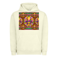 Pigment Pistachio mardi gras sunflowers fleur, de lis glitter leopard background Urban Hoodie - Artiststas