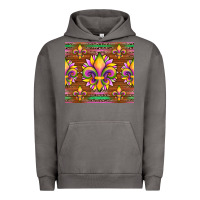 Pigment Tornado mardi gras sunflowers fleur, de lis glitter leopard background Urban Hoodie - Artiststas