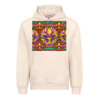 Sandshell mardi gras sunflowers fleur, de lis glitter leopard background Urban Hoodie - Artiststas