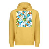 Antique Gold stars school seamless pattern Premium Hoodie - BundleAndBundleShop