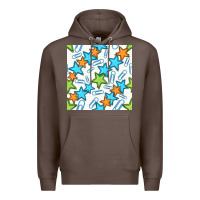 Coffee stars school seamless pattern Premium Hoodie - BundleAndBundleShop