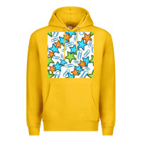 Lemon stars school seamless pattern Premium Hoodie - BundleAndBundleShop
