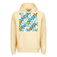 Pina Colada stars school seamless pattern Premium Hoodie - BundleAndBundleShop