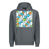 Rock stars school seamless pattern Premium Hoodie - BundleAndBundleShop